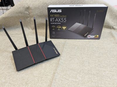 Лот: 23562072. Фото: 1. Wi-Fi роутер ASUS RT-AX55 Wi-Fi... Маршрутизаторы (роутеры)