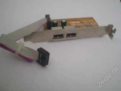 Лот: 390935. Фото: 1. Плата расширнеия 2 USB. Платы расширения, контроллеры, доп. порты