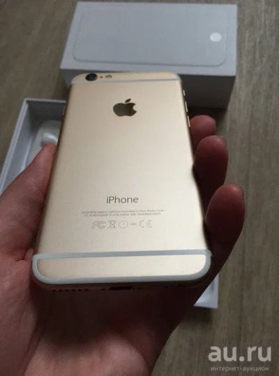 Лот: 9668416. Фото: 1. Apple iPhone 6 gold 128 ГБ. Смартфоны
