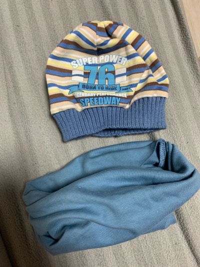 Лот: 18197533. Фото: 1. Новые шапка и снуд 1-4 года. Головные уборы