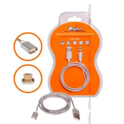 Лот: 15573964. Фото: 1. АЗУ датакабель microusb с магнитным... Зарядные устройства, блоки питания, адаптеры сетевые для смартфонов