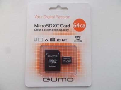 Лот: 9886087. Фото: 1. Карта памяти QUMO microSD 64Gb... Карты памяти