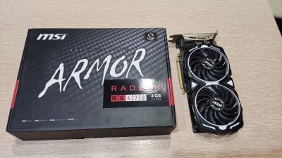 Лот: 19998529. Фото: 1. Видеокарта MSI AMD Radeon RX 470... Видеокарты