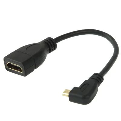 Лот: 3346473. Фото: 1. Кабель угловой Micro HDMI M to... Шлейфы, кабели, переходники