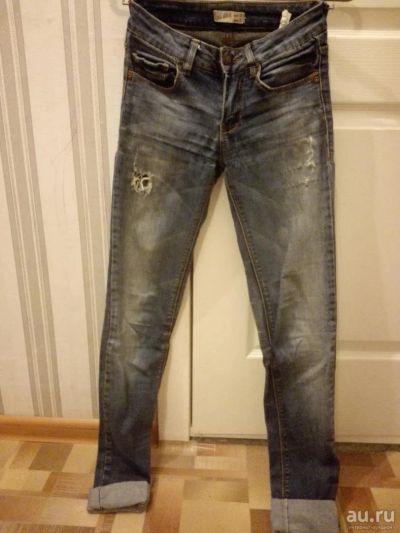 Лот: 8117832. Фото: 1. Джинсы Pull And Bear с дырками. Джинсы
