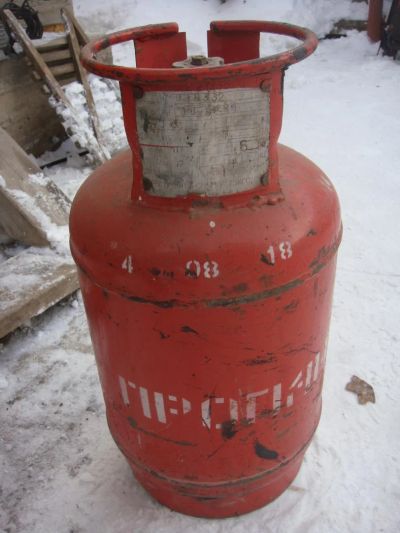 Лот: 8911984. Фото: 1. Баллон пропан 27 литров. Баллоны, газ в баллонах