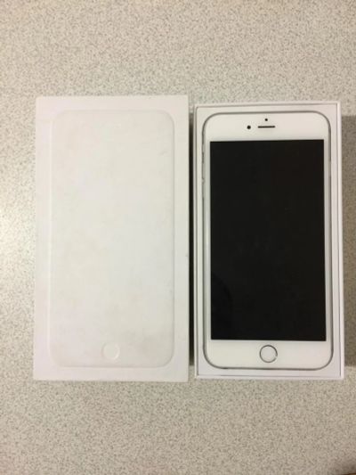 Лот: 9795515. Фото: 1. iPhone 6 plus (Айфон 6+) серебристый... Смартфоны