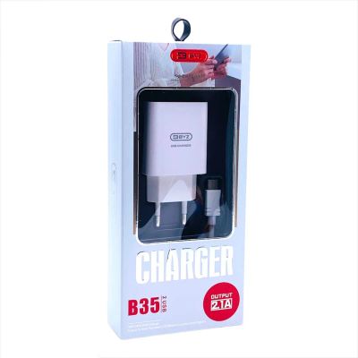 Лот: 22149713. Фото: 1. СЗУ BYZ B35t 2*USB+Type-C 2.1A... Зарядные устройства, блоки питания, адаптеры сетевые для смартфонов