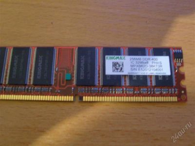 Лот: 769406. Фото: 1. память DDR400 PC3200 256MB kingmax. Оперативная память