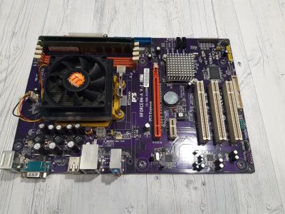 Лот: 16842472. Фото: 1. ECS Nforce6M-A + 1gb оперативной... Комплекты запчастей