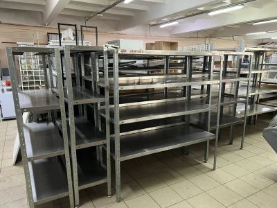 Лот: 19827973. Фото: 1. Стеллажи производственные нержавейка... Пищевое