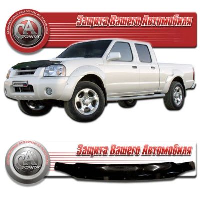 Лот: 4831285. Фото: 1. Дефлектор капота (чёрный) Nissan... Детали тюнинга