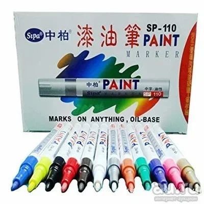 Лот: 13308768. Фото: 1. Маркер краска Paint белый. Другое (домашний быт)