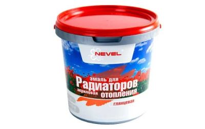 Лот: 12910074. Фото: 1. Эмаль для радиаторов Nevel акриловая... Краски, лаки, растворитель