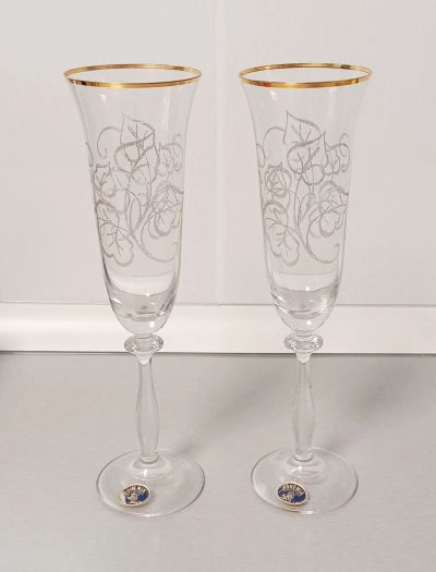 Лот: 20131082. Фото: 1. Бокалы для шампанского Bohemia... Кружки, стаканы, бокалы