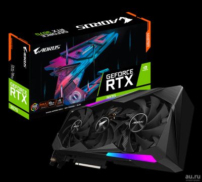 Лот: 18031604. Фото: 1. Gigabyte GeForce RTX 3070 Aorus... Видеокарты