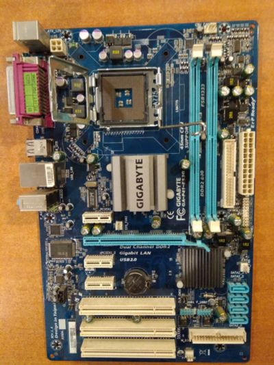 Лот: 14477752. Фото: 1. материнская плата LGA 775 Ga-P41-ES3G... Материнские платы