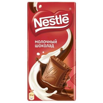 Лот: 10123575. Фото: 1. Nestle. Молочный шоколад. 90г. Корма