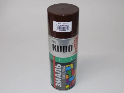 Лот: 12937635. Фото: 1. Эмаль коричневая Kudo KU-1012... Краски, лаки, растворитель