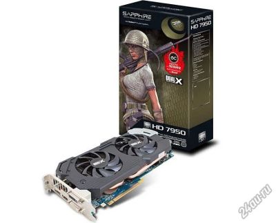 Лот: 5266852. Фото: 1. 3Gb Sapphire HD 7950 Dual-x. Видеокарты