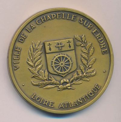 Лот: 15082519. Фото: 1. Франция Медаль Департамент Атлантическая... Сувенирные