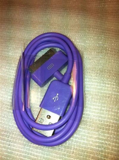 Лот: 1920283. Фото: 1. Цветной кабель Apple iPhone iPad... Дата-кабели, переходники
