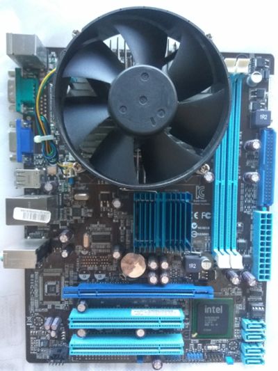 Лот: 17819437. Фото: 1. Asus P5G41T-M LX2/GB + Intel Pentium... Материнские платы