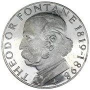 Лот: 12730067. Фото: 1. 5 Марок 1969. Германия. Теодор... Германия и Австрия