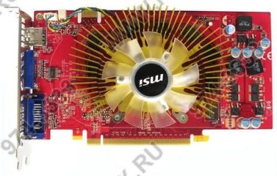 Лот: 8843626. Фото: 1. Видеокарта MSI 9800 GT 1 GB. Видеокарты
