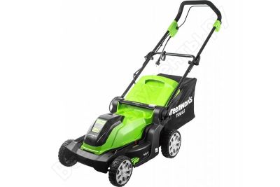 Лот: 13954827. Фото: 1. Электрическая газонокосилка Greenworks... Бензо-, мотоинструмент