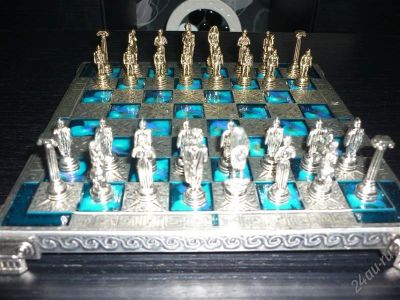 Лот: 1873744. Фото: 1. Шахматы коллекционные латунные... Фигурки, статуэтки