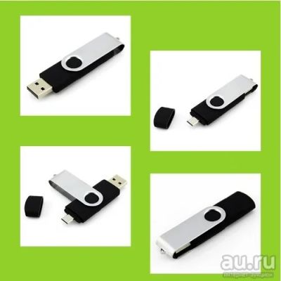Лот: 8425087. Фото: 1. USB флешка 8 Gb с подключением... USB-флеш карты