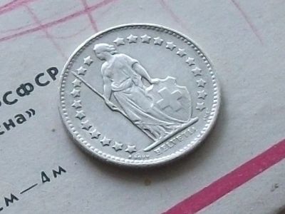 Лот: 15890941. Фото: 1. Монета 1/2 франк - 50 раппен Швейцария... Европа