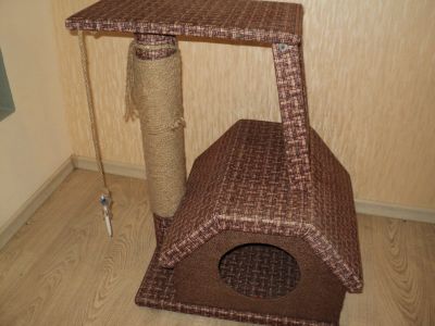 Лот: 15222866. Фото: 1. Дом для котейки***смотрите все... Домики, переноски, клетки, когтеточки