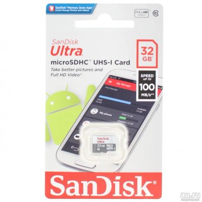 Лот: 18373322. Фото: 1. Карта памяти SanDisk Ultra microSDHC... Карты памяти