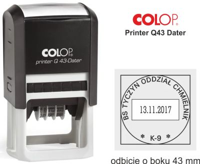 Лот: 20261538. Фото: 1. COLOP Q43/x (40 x 40 мм, h4 мм... Печати, штампы, оснастки
