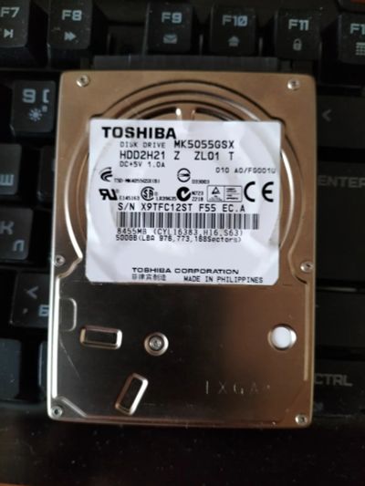 Лот: 23351976. Фото: 1. Жёсткий диск Toshiba MK5055GSX... Жёсткие диски (HDD)