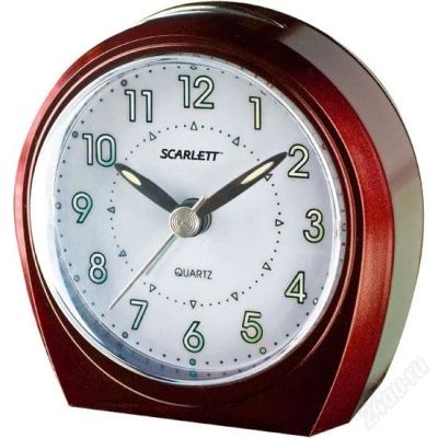 Лот: 2560349. Фото: 1. Будильник SCARLETT SC-840 (бордовый... Часы настенные, настольные