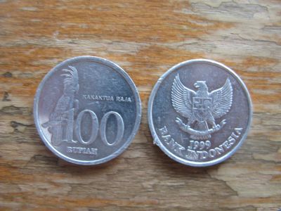 Лот: 21074940. Фото: 1. Монеты Азии. Индонезия 100 рупий... Азия