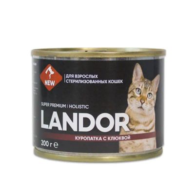Лот: 22995135. Фото: 1. Landor полнорационный консервированный... Корма