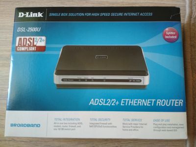 Лот: 14999189. Фото: 1. ADSL-модем (роутер) D-link DSL-2500U. Маршрутизаторы (роутеры)