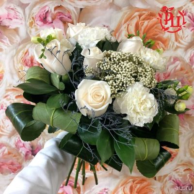 Лот: 13429232. Фото: 1. Лот № 104 Букет из белых цветов... Свежие цветы