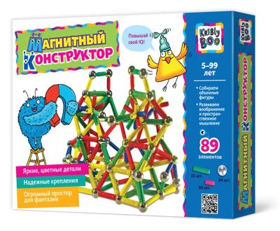 Лот: 3349886. Фото: 1. Магнитный конструктор, 89 элементов... Другое (игрушки)