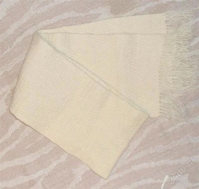 Лот: 1937851. Фото: 1. Новый молочный шарф (теплый). Шарфы, платки