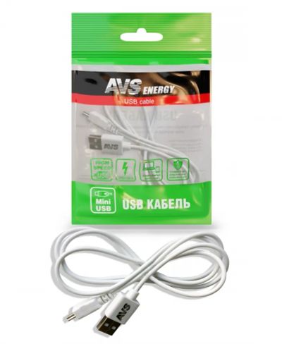 Лот: 20584120. Фото: 1. Кабель AVS mini USB (1м) MN-313. Электроприборы для автомобиля