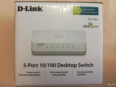 Лот: 10245158. Фото: 1. D-Link 5-Port 10/100 Desktop Switch. Коммутаторы