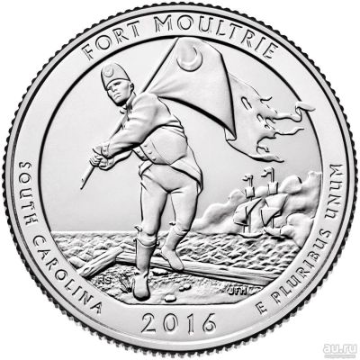 Лот: 15581136. Фото: 1. США 25 центов 2016 года. 35 монета... Америка