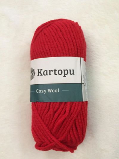 Лот: 12634380. Фото: 1. Пряжа Kartopu Cozy wool, 25% шерсть... Ткани, нитки, пряжа