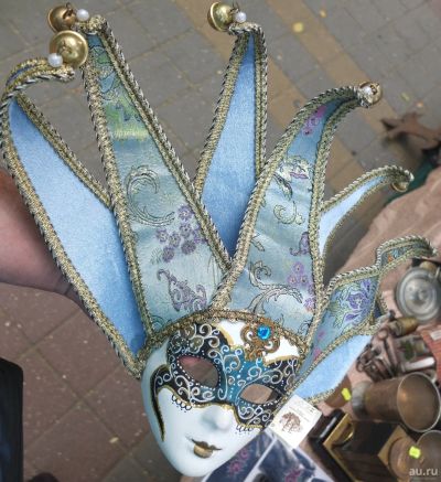 Лот: 17793021. Фото: 1. венецианская маска,Венеция,ручная... Авторские куклы, игрушки, поделки