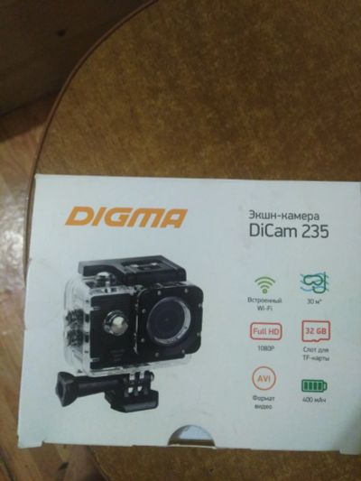 Лот: 19617469. Фото: 1. Экшен камера Digma Dicam 235. Экшн камеры